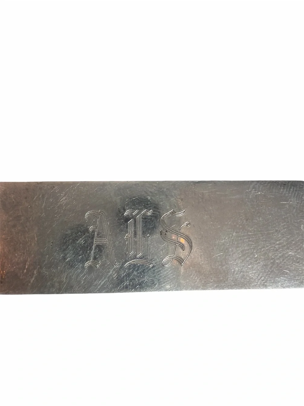 Tiffany & Co. Sterling Silver Money Clip Engraved with Initials